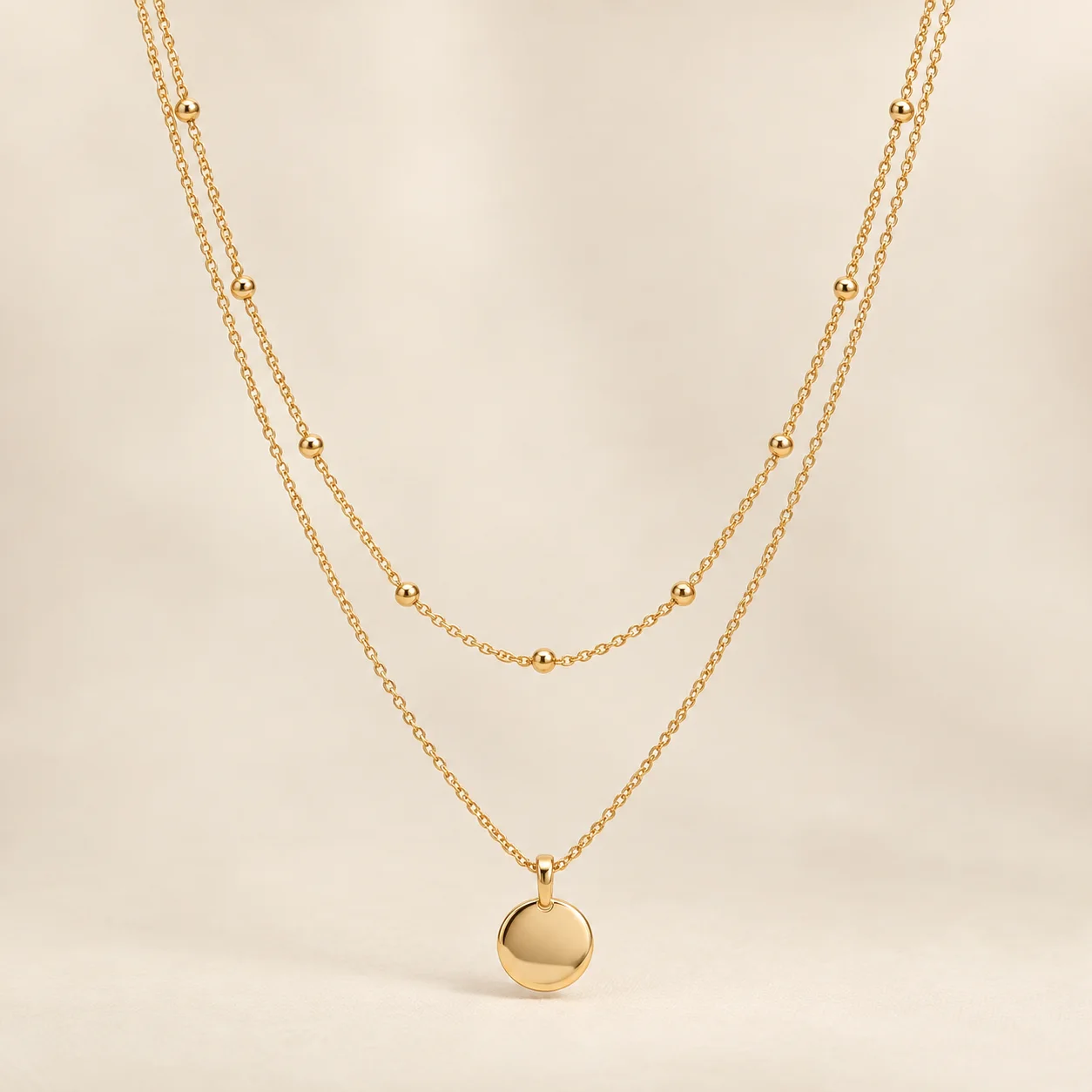 Amara Layered Chain front view