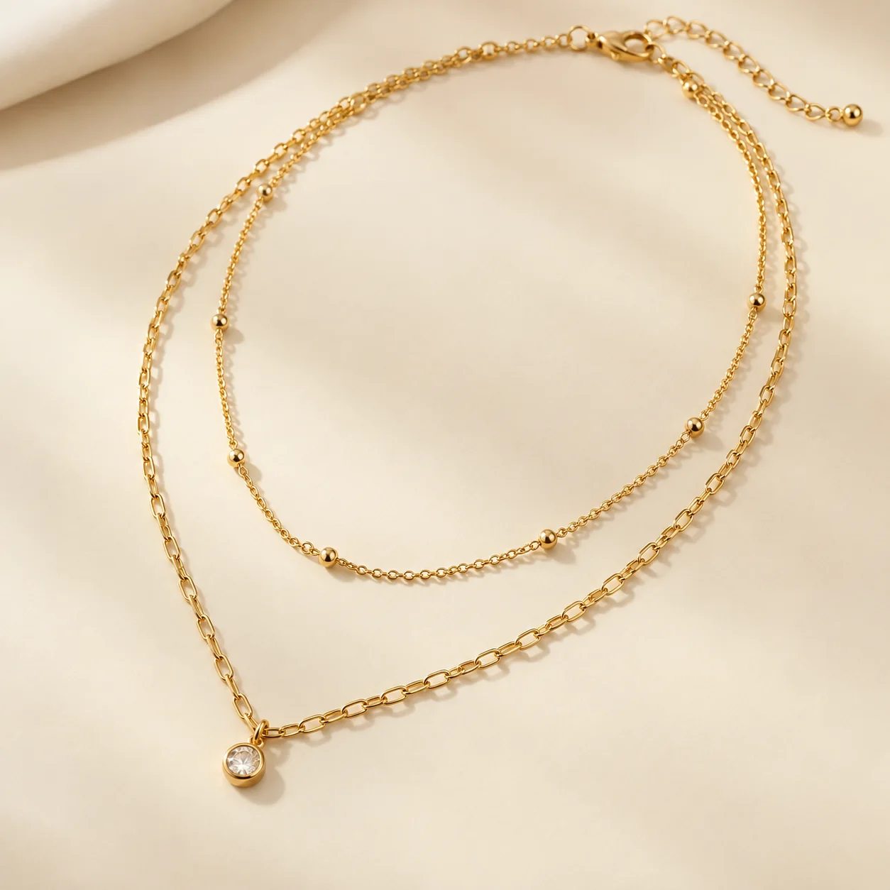Amara Layered Chain angled view